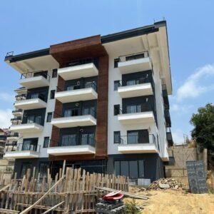 Апартаменты 1+1 с видом на море, в комплексе на завершающем этапе строительства, в Паяллар.