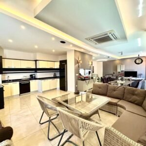 Современный дуплекс 2+1 в Махмутларе, Аланья — 600 м до моря.