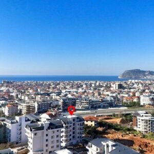 Просторный дуплекс 2+1 с панорамным видом на горы в престижном районе Оба, Аланья.