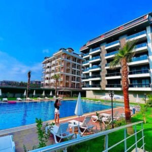 Продаётся квартира 1+1 в элитном комплексе, в Аланье, Каргыджак.