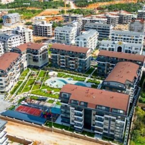 Продается меблированная квартира 2+1 в новом, современном комплексе в Оба, Аланья.