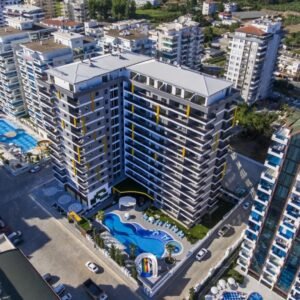 Апартаменты 2+1 в Махмутларе, Аланья — в современном комплексе с богатой инфраструктурой, всего 400 м от моря!