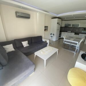 Меблированная квартира 1+1 в районе Тосмур, рядом с рекой Димчай.