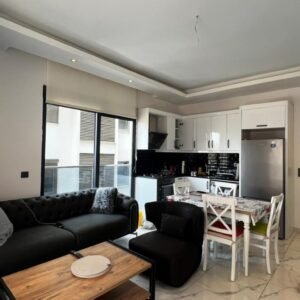 Апартаменты 2+1 в центре Аланьи – с видом на древний порт и Красную башню.