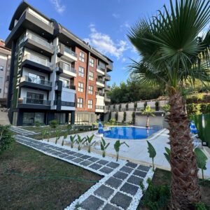 Просторная квартира 1+1 в районе Оба, Аланья — новостройка 2023 года.