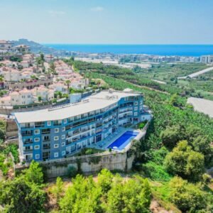 Меблированная квартира 1+1 в Каргыджаке в комплексе с панорамным видом.