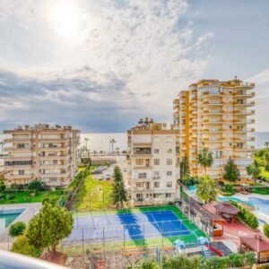 Роскошные меблированные апартаменты 2+1, с панорамным видом на море, в Махмутларе.