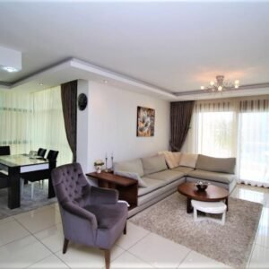 Меблированная квартира 2+1 в районе Джикджилли, подходит для получения ВНЖ.