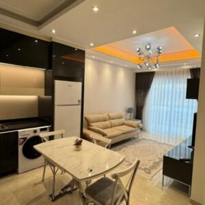 Квартира 1+1 в Аланьи, Махмутлар, в комплексе с полной инфраструктурой.