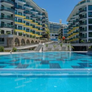 Роскошный апартаменты 1+1 с панорамным видом и инфраструктурой 5★