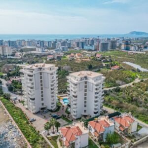 Стильные меблированные апартаменты 2+1 с великолепным видом в Махмутларе, Аланья!