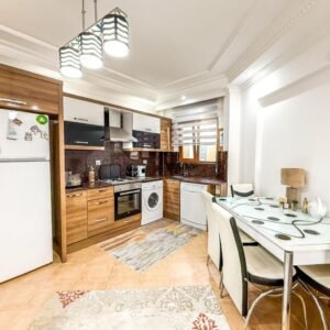 Меблированная квартира 1+1 в Махмутларе  – 100 метров до моря.