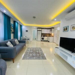 Просторные апартаменты 1+1 в современном жилом комплексе.