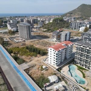 Квартира 1+1 в новом жилом комплексе в Газипаше.